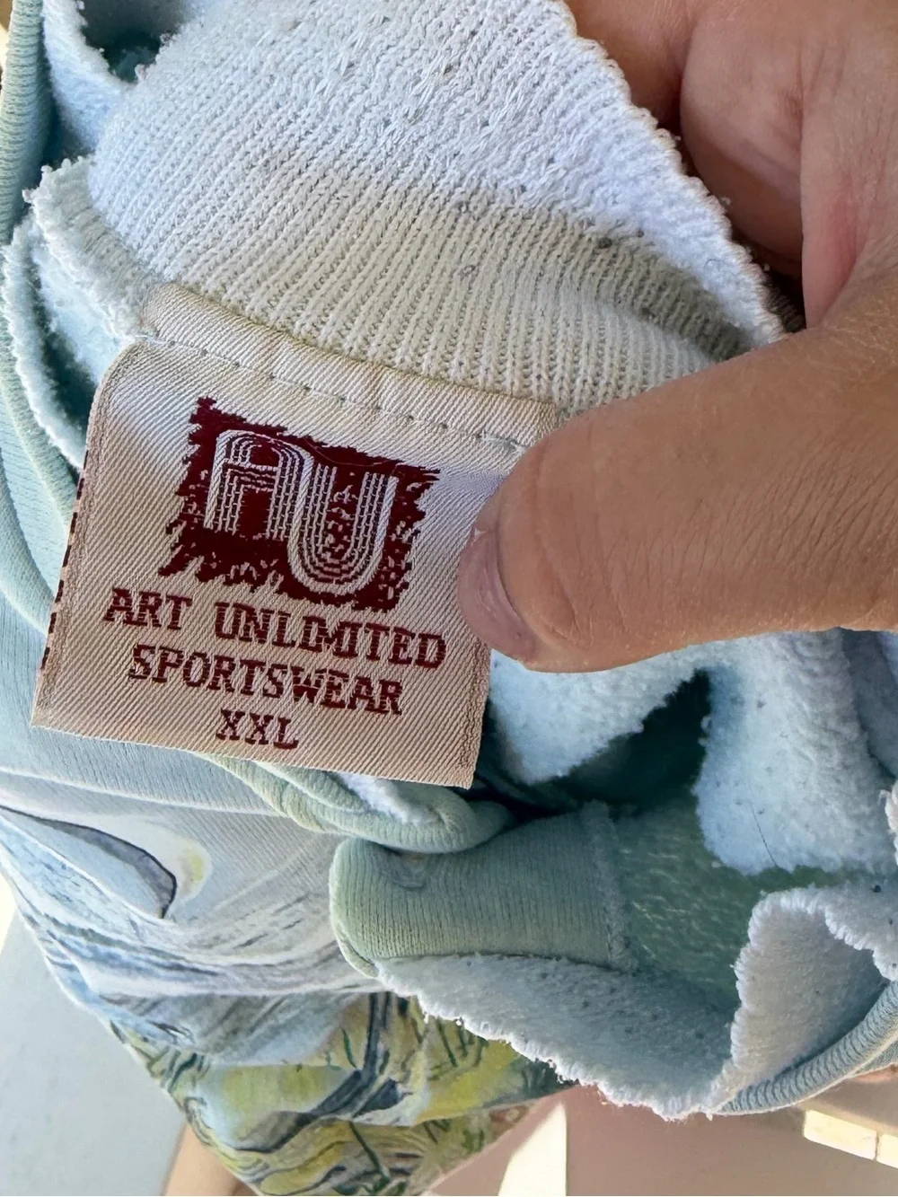 Vintage 90s art unlimited beach seagull marsh coastal crewneck sweatshirt fleece - Picture 7 of 7